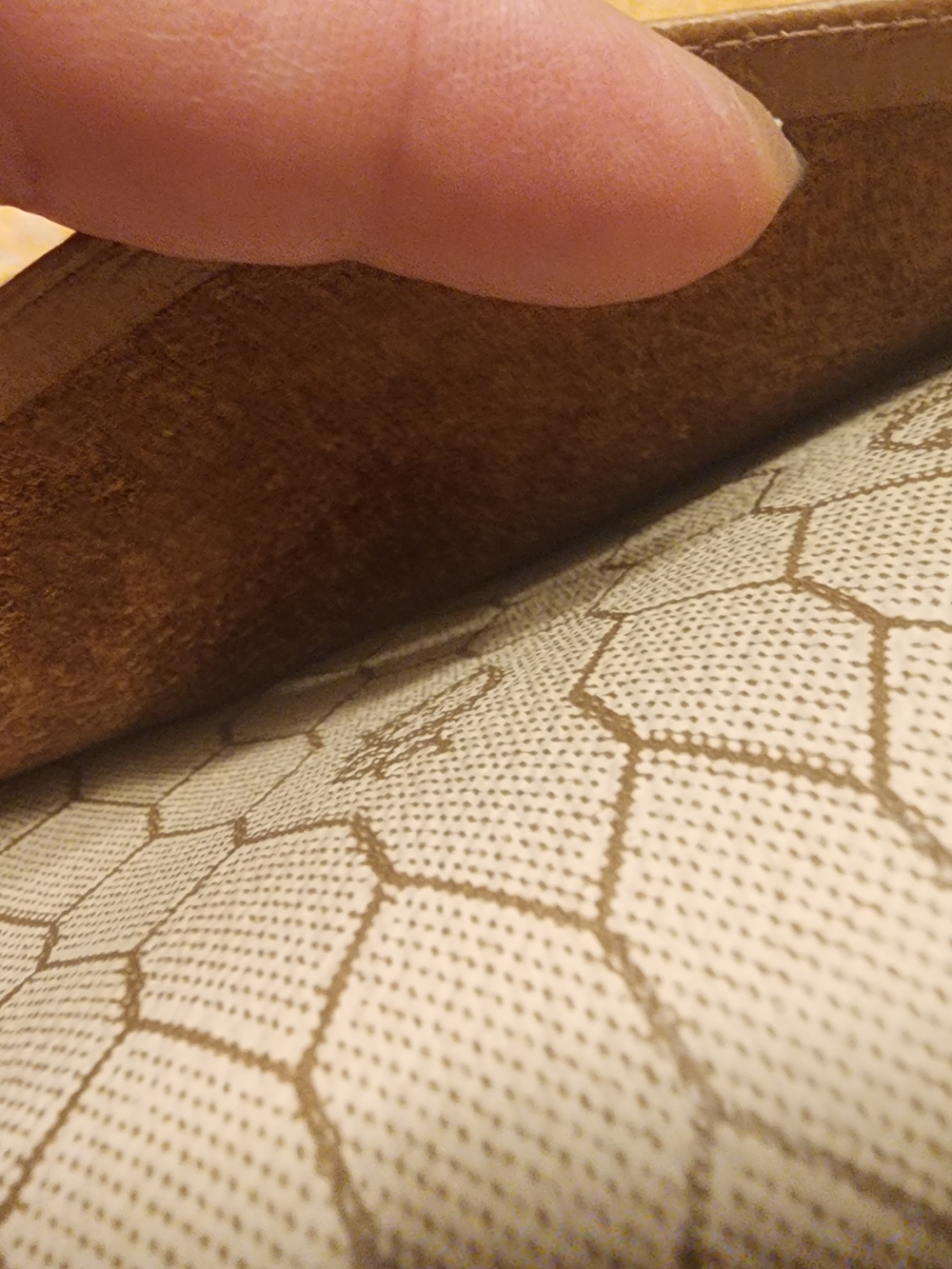 vintage Christian Dior brown honeycomb pattern planner or agenda cover - Picture 11 of 16